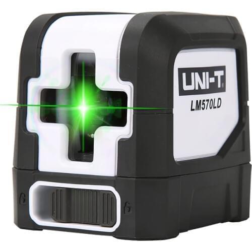 UNI-T 2 Lines LM570LD 3D Green Laser Level Mini Vertical Cross Beam Line Self Leveling Indoor Outdoor Laser Leveler