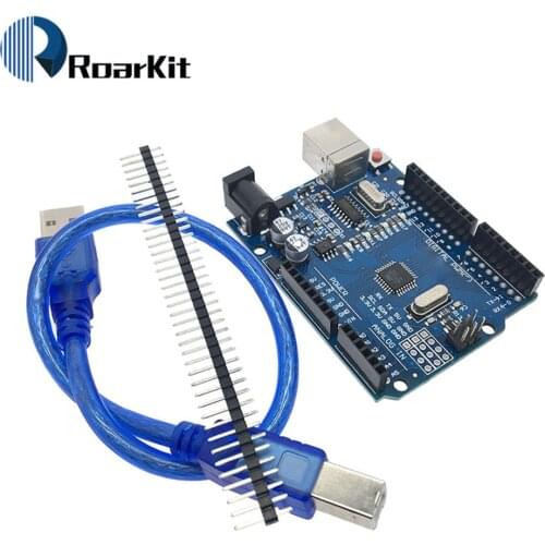 High Quality One Set UNO R3 Case Shell MEGA328P CH340G CH340 For Arduino Compatible Development Board ATmega328P Chip 16Mhz