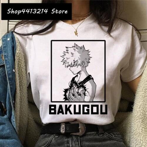 Cartoon Women My Hero Academia T Shirt Tee Funny Himiko Toga Clothing Boku No Hero Academia Harajuku 2021 T-shirt Female Ulzzang