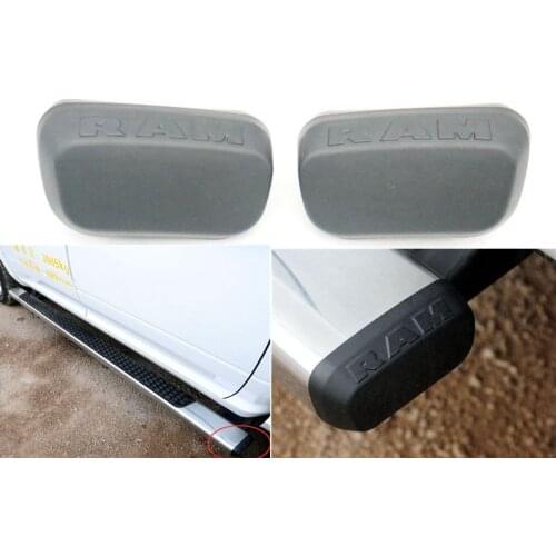 1 Pair For Dodge RAM 1500 2500 3500 4500 5500 Crew Cab Side Step End Caps black new