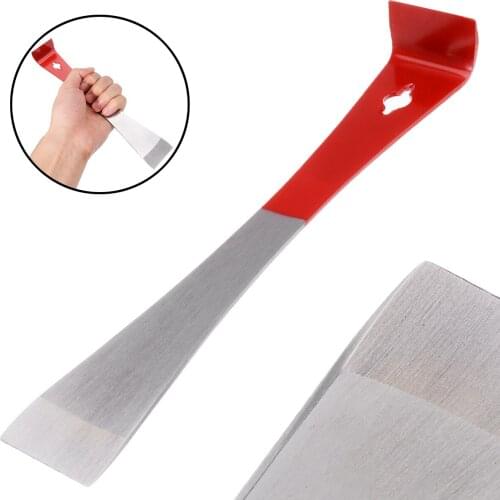 1 Pc Red Beekeeping Stainless Steel Flat Mouth Scraper Tool Curved Tail Bee Hive Hook Scraper Beekeeping Tool