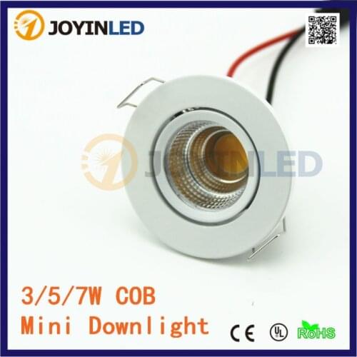 10pcs/lot Free Shipping Under Cabinet Show Case 3W 5W Cob Mini Led Spotlights