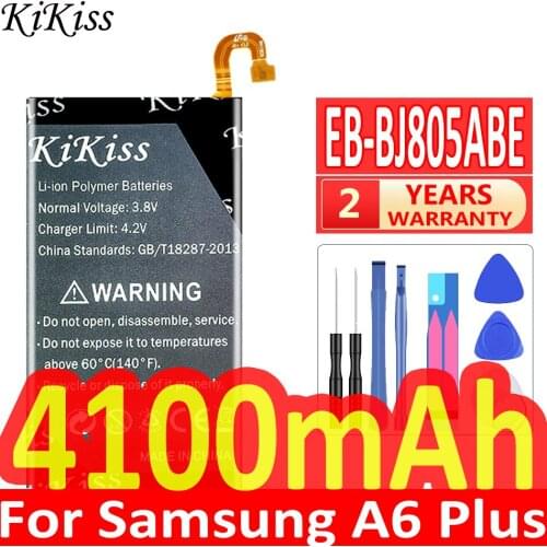 4100mAh EB-BJ805ABE Battery for Samsung Galaxy A6 Plus A6+ A6Plus SM-A605F A605G A6050 A605K A605FN A605GN Replacement Battery