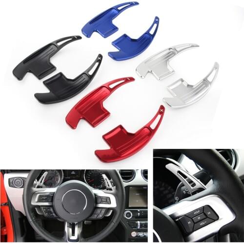 Car Steering Wheel DSG Shift Paddle Shifter Gear Extension For Ford Mustang 2015 2016 2017 2018 2019 Aluminum Accessories