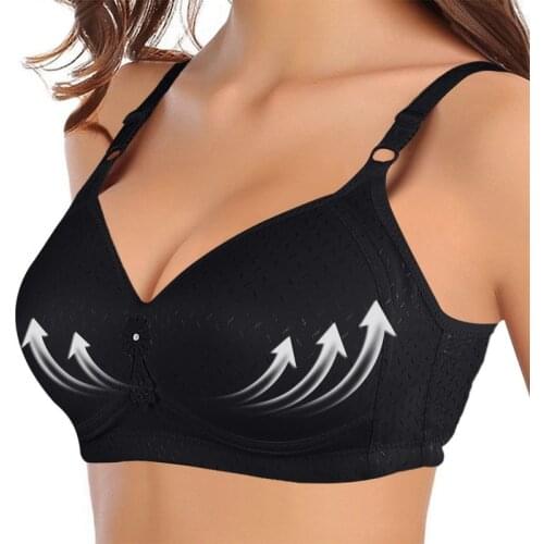 2021 Lace Womens Bra Fashion No Steel Ring Large Size Underwear Thin Bra Comfortable Solid Color Gathered High Quality Bra