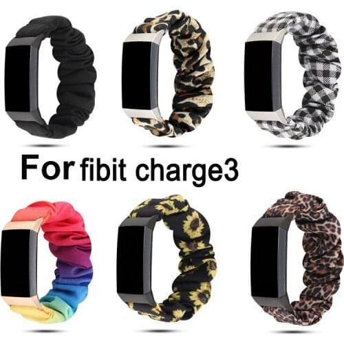 Scrunchies Elastic Strap For Fitbit Charge 4/Charge 3 Women Soft Leisure Fabric Replacement Bracelets For Fitbit Charge4 Correa