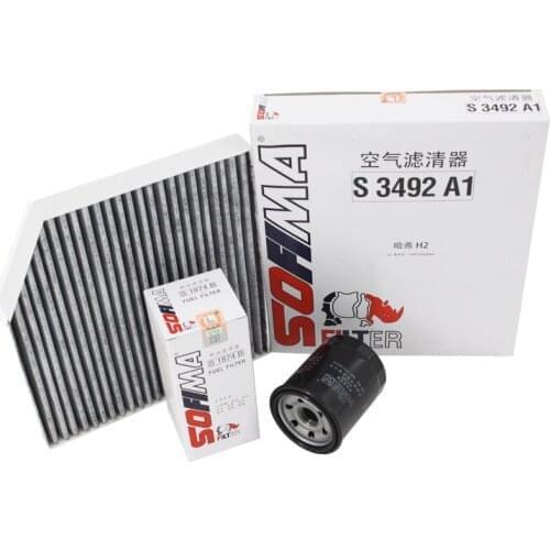 Air filters air conditioning gasoline engine oil and fuel filters kit for Hover Haval H2 1pc