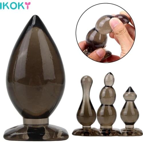 Prostate Massager Adult Product Butt Plugs Anal Sex Toys For Woman Men Gay Silicone Jelly Anal Plug Anal Bead