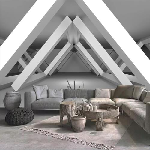 Custom 3D Photo Wallpaper Cement Wall Abstract Extended Space Large Mural Papel De Parede 3D Wall Papers Home Decor Living Room