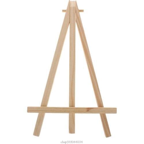 Natural Wood Mini Easel Frame Tripod Display Meeting Wedding Table Number Name Card Stand Display Holder Children Painting Craft