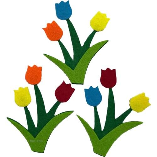 2021 New Flowers and grass felt woven toys Cutting Dies Wooden Knife Die Compatible With Most Manual Die Cut Cutters