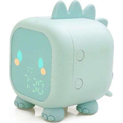 New LED Alarm Clock Cute Dinosaur Digital Alarm Clock For Kids Bedside Clock ChildrenS Sleep Trainier Wake Up Night Light