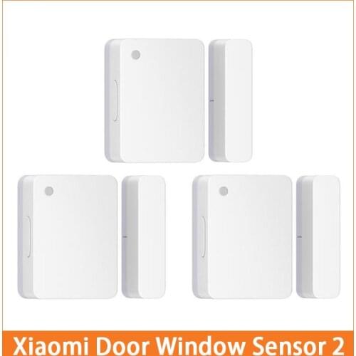 Original Xiaomi Mijia Door Window Sensor 1 2 Alarm System Work with Gateway Mi Home APP Pocket Size Smart Home Automatic Control
