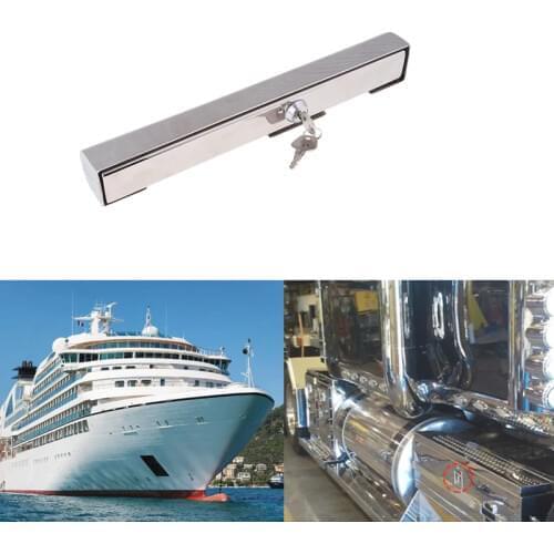 300mm Stainless Steel Boat Marine Outboard Motor Lock with Keys for Boat, Marine, Fashing Boat, Yacht