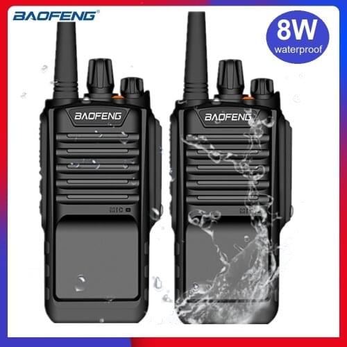 2PCS BAOFENG BF-9700 8W Waterproof Walkie Talkie UHF 400-470MHz Amateur Ham CB Radio Transceiver BF 9700 Portable Radio Station