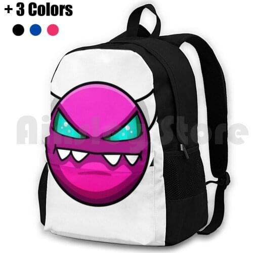 Geometry Dash Medium Demon Outdoor Hiking Backpack Riding Climbing Sports Bag Geometry Dash Geometry Dash Medium Demon Medium