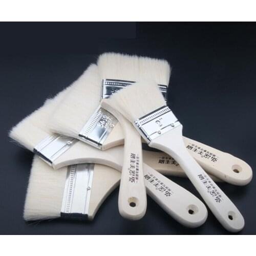 1/2/3/4/5/6/8 inch BBQ Wood Handle Basting Oil Brush Barbecue Cooking Accessories Bristle Brushes Kitchen Gadgets Tools Outdoor