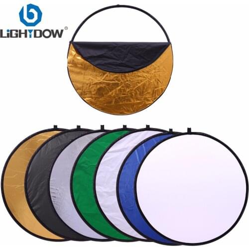 Lightdow 80cm 7 in 1 32" Colorful Portable Photography Studio Reflector Multi Photo Disc Collapsible Light Reflector