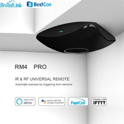 Broadlink RM4 Pro,WiFi/IR/RF Universal Intelligent Remote Controller, work with Alexa Google Home,Upgraded Rm Pro,IOS Android