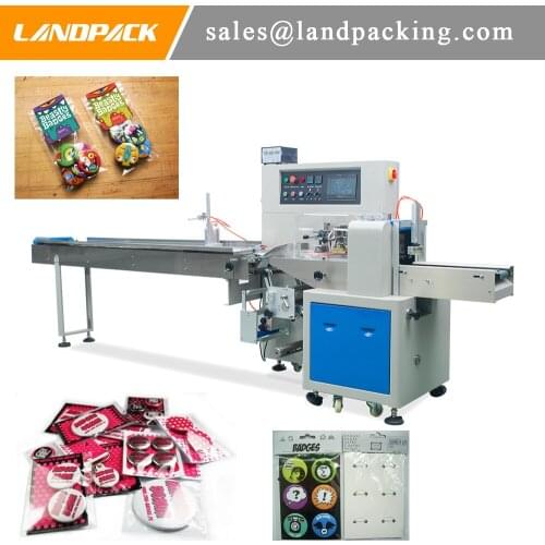 Badge Flow Wrap Machine Fit Plastic Bag Packing