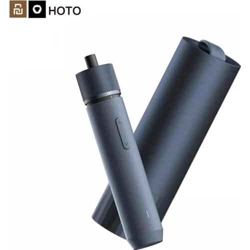 Youpin HOTO Straight Handle Electric Screwdriver 3 Speed Torque Rechargeable with Stroage Box LED Light 12 Long Bits