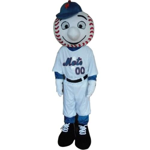 Hot sale mr met mascot costume new cartoon boy costumes baseball mascot costumes