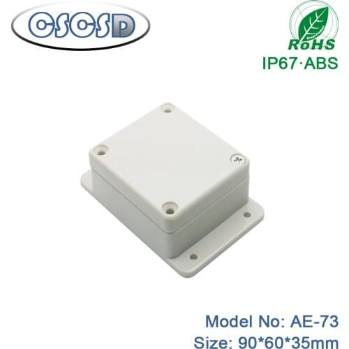 1pcs/lot 90*60*35mm Waterproof IP67 ABS Junction Box Electrical Project Box Enclosure Instrument Case Wiring Connection Box