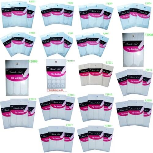 100sheets/lot French Curve Nail Tip Guide Sticker Sheet Tape DIY French sticker
