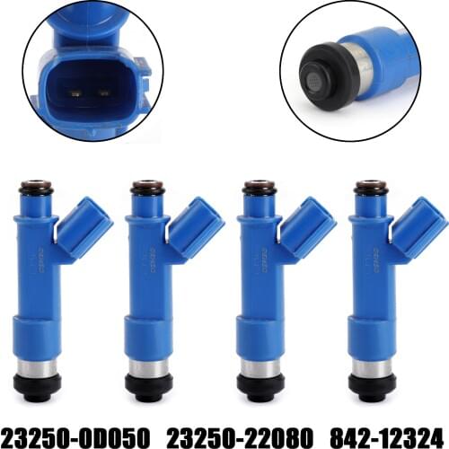 Areyourshop 4 PCS Fuel Injectors for Corolla Matrix 2005-2008 23250-22080 23250-0D050 842-12324 23250-22080 Car Parts