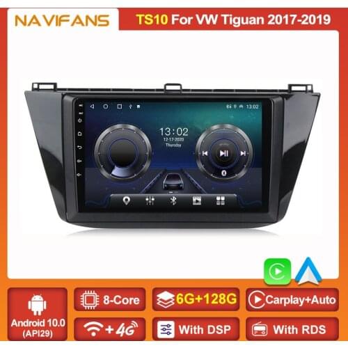 6G+128G Android 11 Car Radio Multimedia For Volkswagen VW Tiguan 2 Mk 2017 2018 2019 Video Player Navigation Stereo Receiver GPS
