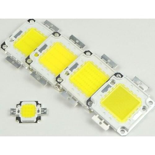 White / Warm White 10W 20W 30W 50W 100W LED light Chip DC 12V 36V COB Integrated LED lamp Chip DIY Floodlight Spotlight Bulb