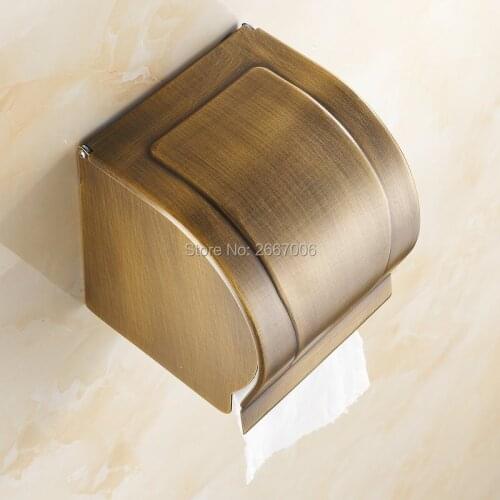 Free Shipping 2pcs A Lot Hotel Antique Copper Black Toilet Paper Roll Tissue Holder Mobile Phone Holder Bathroom/Kitchen ZR2326