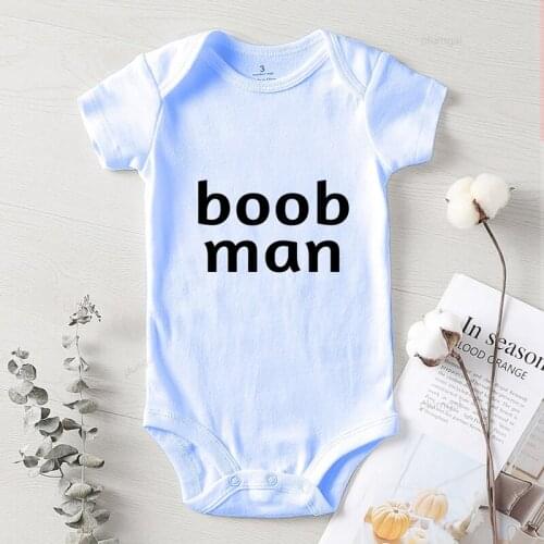 Boob Man Printed Girls Outfits Fall Clothes for Toddler Girl Baby Onesie Summer Infant Romper Newborns Jumpsuit Kids Clothing