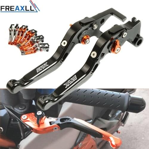 For 690SMC 690 SMC R 2014 2015 2016 2017 Accessories Motorbike Handle Levers Motorcycle Adjustable Brake Clutch Levers