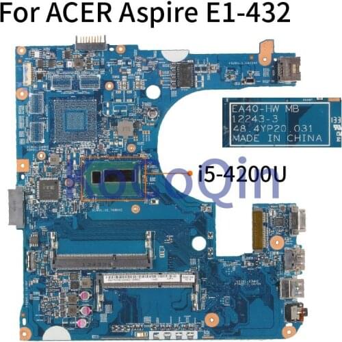 For ACER Aspire E1-432 E1-472 E1-472G I5-4200U Laptop Motherboard 12243-3 48.4YP20.031 SR170 DDR3 Notebook Mainboard