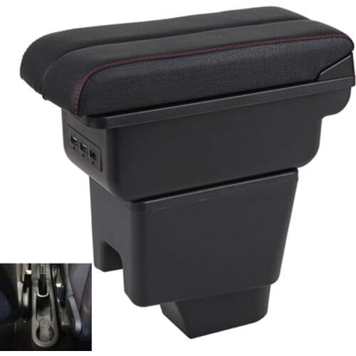 For Renault kaptur Armrest box USB Charging heighten Double layer