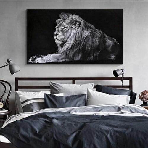 Canvas Painting Modern Animal Picture Wall Art Canvas Prints Lion Pictures Posters for Living Room Decor No Frame