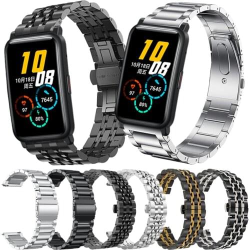 Classic Metal Wrist Band For Huawei Honor Watch ES Smartwatch stainless steel Strap for Honor ES Bracelet Watchband