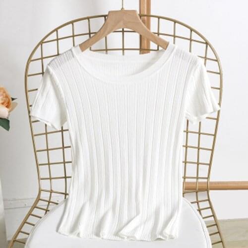 LUOYIYANG Women's Knitted T-shirts