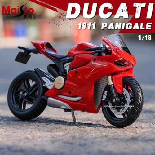 Maisto 1:18 Ducati 1199 Panigale V4 Kawasaki Moto Car Original Authorized Simulation Alloy Motorcycle Model Toy Car Collecting