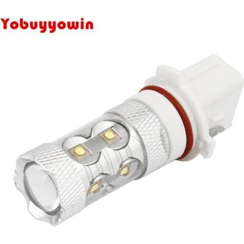 P13W 10 SMD LED Lumiere Flash Lentille Strob Steady BLANC POUR VOITURE AMPOULE DE BROUILLARD