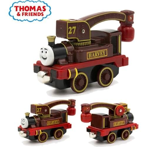 Thomas And Friends Harvey Train Set Toy 1:43 Alloy Magnetic Locomotive Truck For Boy New Year Birthday Gifts