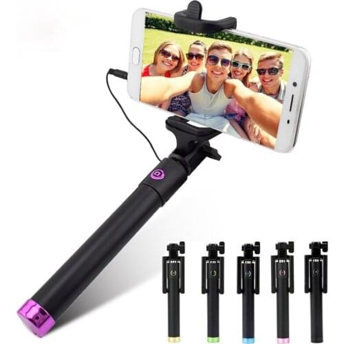 Extendable Selfie Stick Monopod for Iphone Samsung Android IOS Handheld Camera Fold Holder Mini Palo Selfie Tripod 27.5cm-80cm