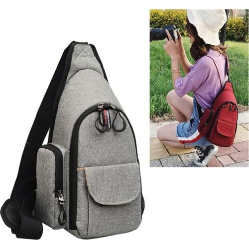 Photo Backpack Camera Bag For Sony A7 A7RII A7III A6500 A6600 Fujifilm X-A7 X-T100 XT200 X-PRO3 Travel Chest Bag Shoulder pouch