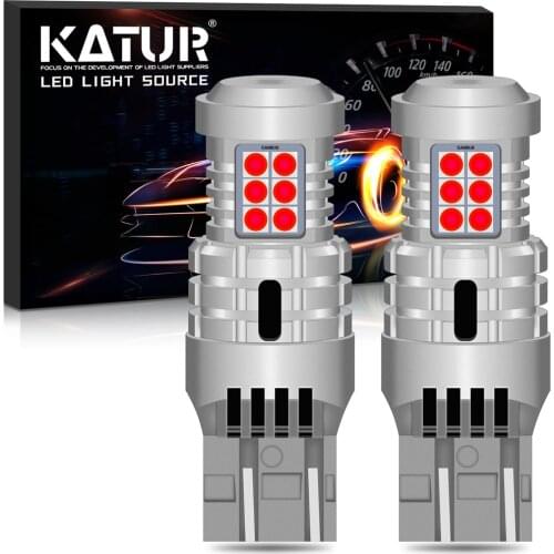 2x CANBUS T20 7443 W21/5W 3030 LED Bulb White Red Orange Stop Tail Turn Signal No Error Hyper Flash Light Brake Lamp Day Light