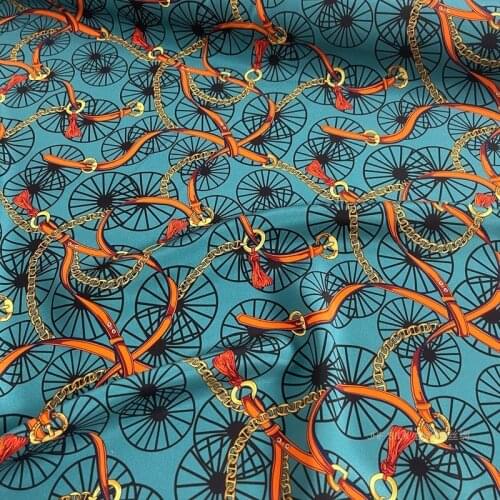 Mulberry Silk Heavy Shirt Cheongsam Fabric Dress 28 Mum Stretch Crepe Waist Chain Wagon Wheel