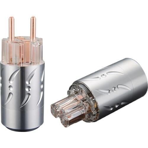 Viborg VE512+VF512 EU power plug 99.998% copper No plated Aluminum alloy Shell plug