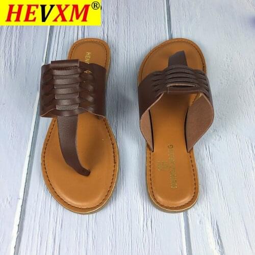 2021 Fashion Summer New Style Comfortable Flip-Flat Flat Outdoor Female Slippers Hollow large size beach slippers For Women