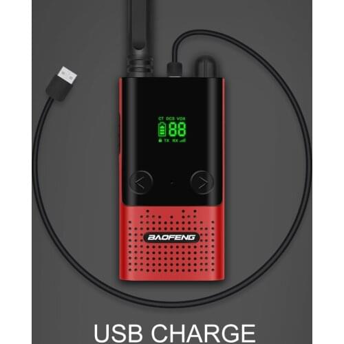 2PCS Baofeng BF-T9 Walkie Talkie 5W USB Recharge 2 Way Radio Station 400-470HMz Portable BFT9 UHF 10km Marine cb Ham Radios