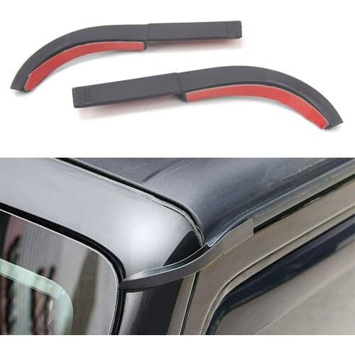 2pcs For Jeep Wrangler JK Accessories Car ABS Water Rain Gutter Extension 2007 2008 2009 2010 2011 2012 2013 2014 2015 2016 2017
